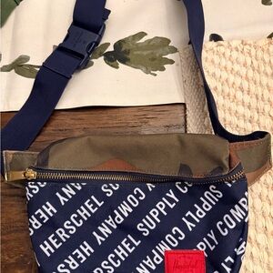 Herschel Supply Company Camouflage and Navy Belt Bag